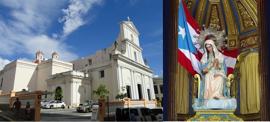 Kathedraal in San Juan met OLV van de Voorzienigheid