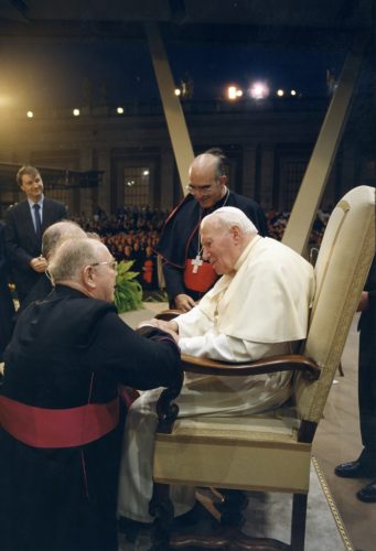 Mgr bij Paus Johannes-Paulus II