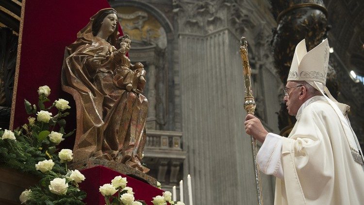 Paus Franciscus en Onze Lieve Vrouw