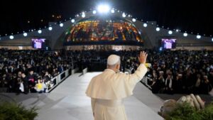 251202 Paus ontmoet jongeren in Bkerké Libanon