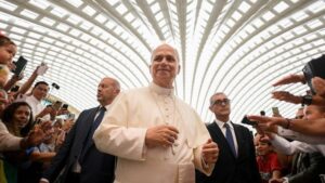 260204 Paus Leo XIV tijdens de Generale Audiëntie Paulus VI hal 260204 Paus Leo XIV tijdens de Generale Audiëntie Paulus VI hal