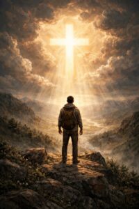 kruis op weg naar jezus