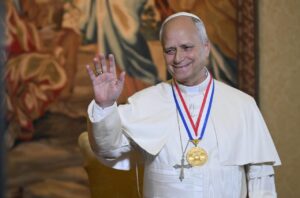 260704 Paus Leo XIV ontvangt Liberty Medal