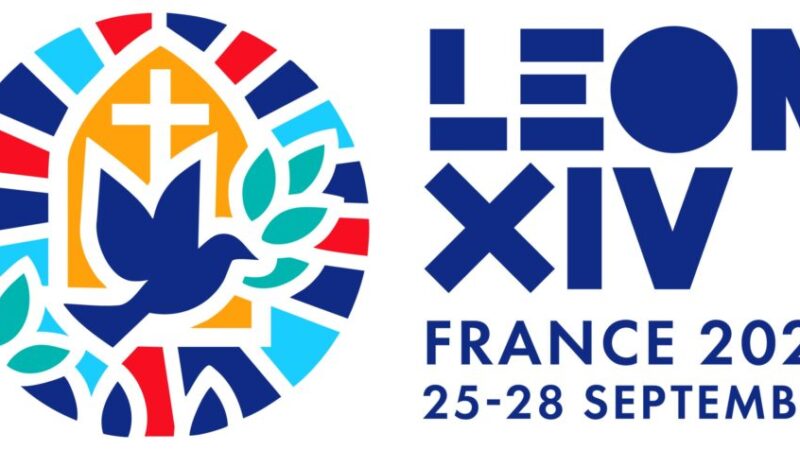 POPE LEO IN FRANCE LOGO