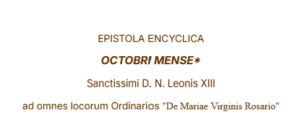 Octobri Mense